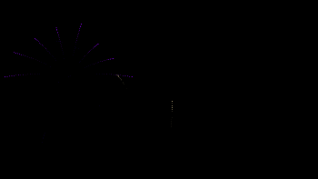 Fireworks screensaver mode